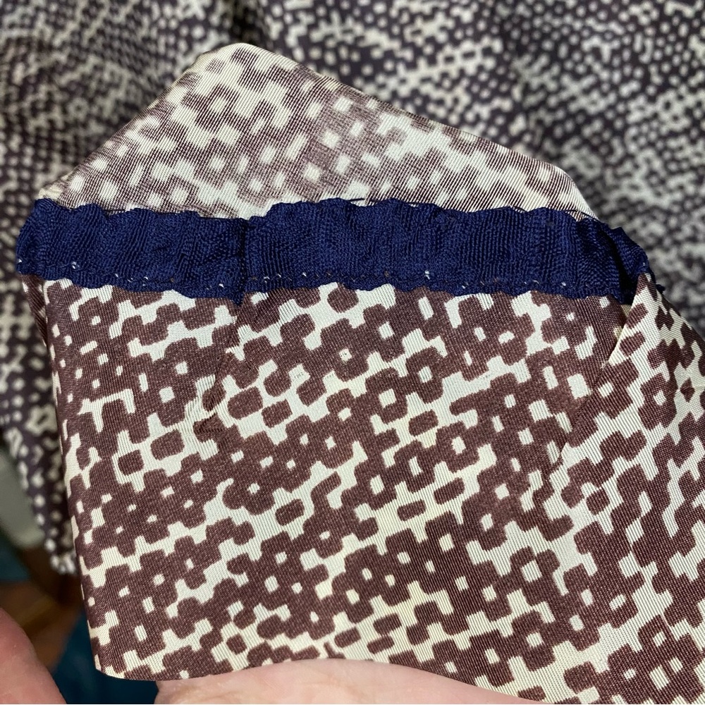 Vintage 50s Patterned Swing Dress - Picture 5 of 11